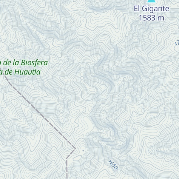 Map of Cerro El Potrero de Los Burros