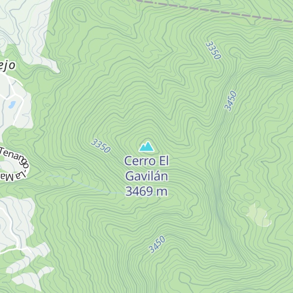 Map of Cerro El Gavilán