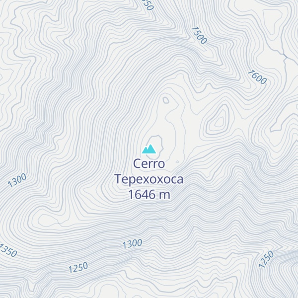 Map of Cerro Tepexoxoca