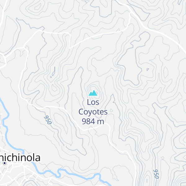 Map of Los Coyotes