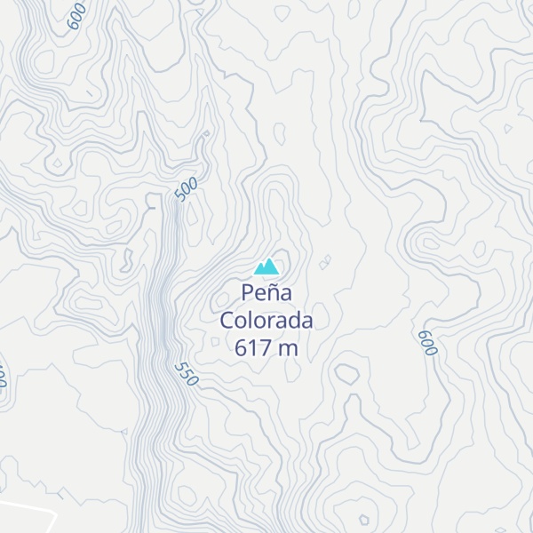 Map of Peña Colorada
