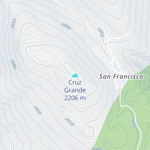 Map of Cruz Grande