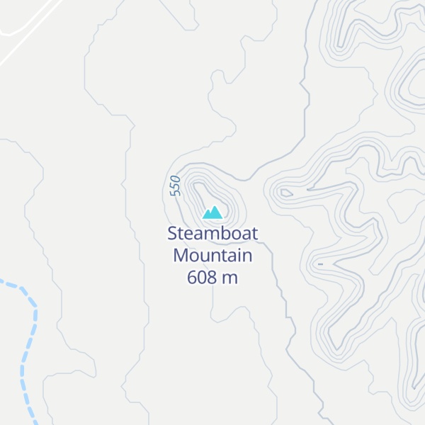 Map of Steamboat Mountain