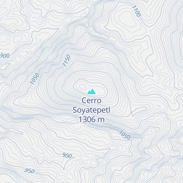 Map of Cerro Soyatepetl