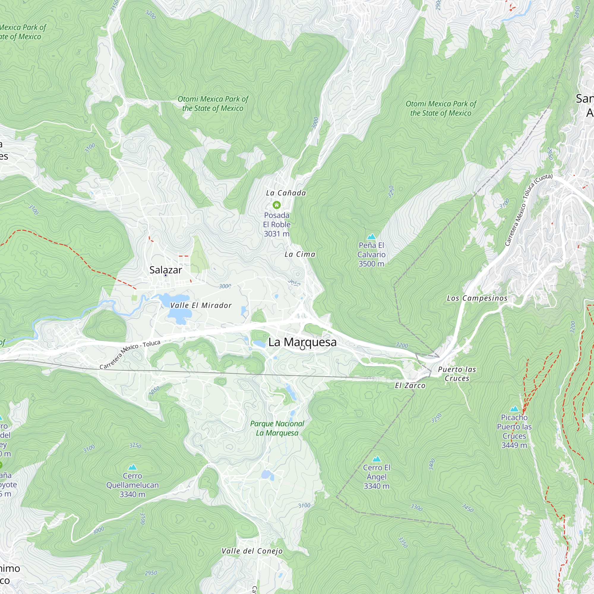 Cabaña Los potrillos map