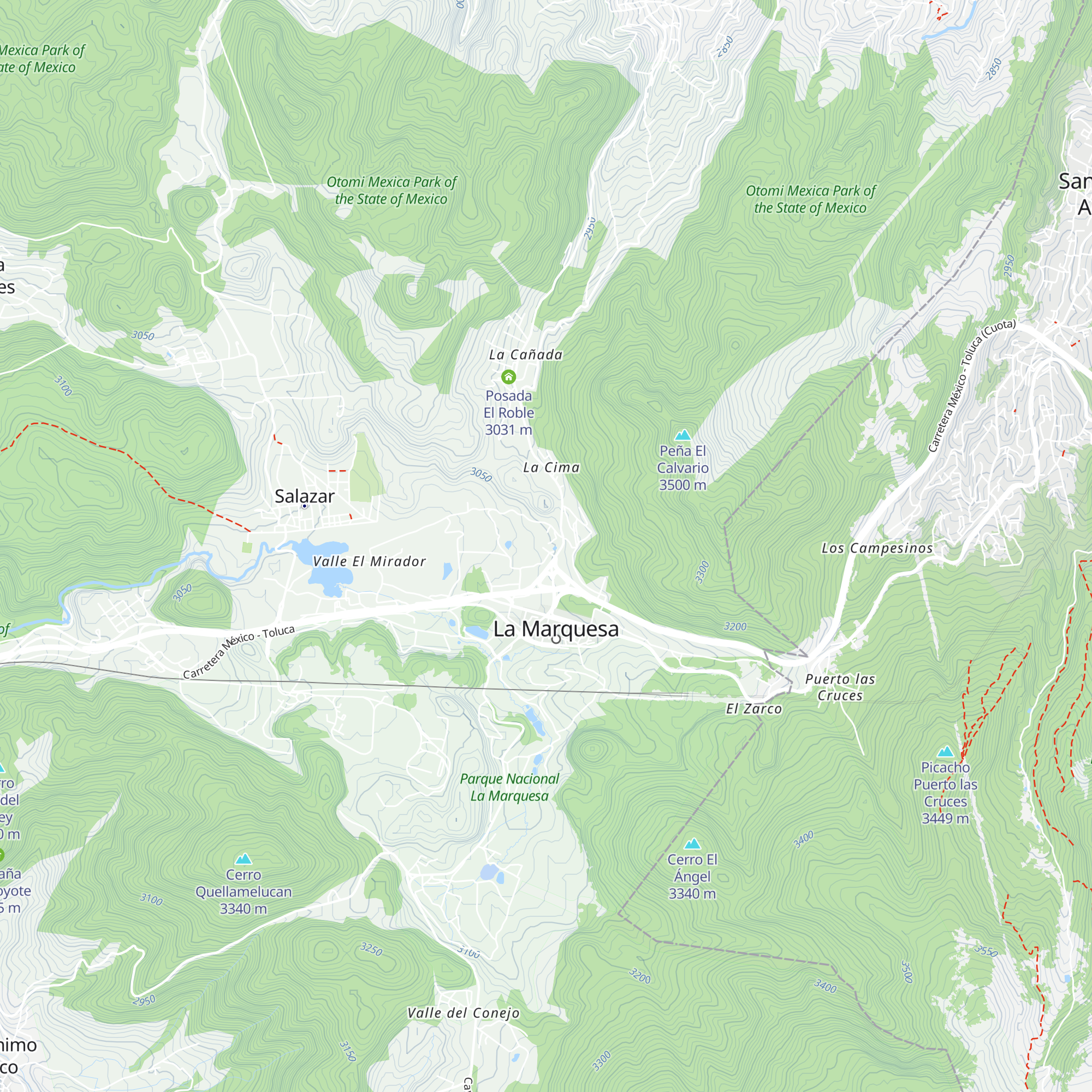 Cabaña Los potrillos map