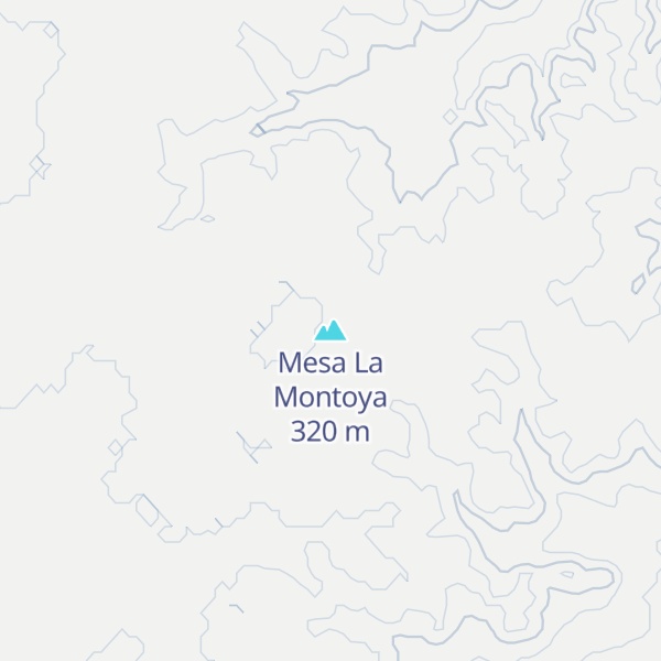 Map of Mesa La Montoya