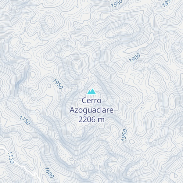 Map of Cerro Azoguaclare