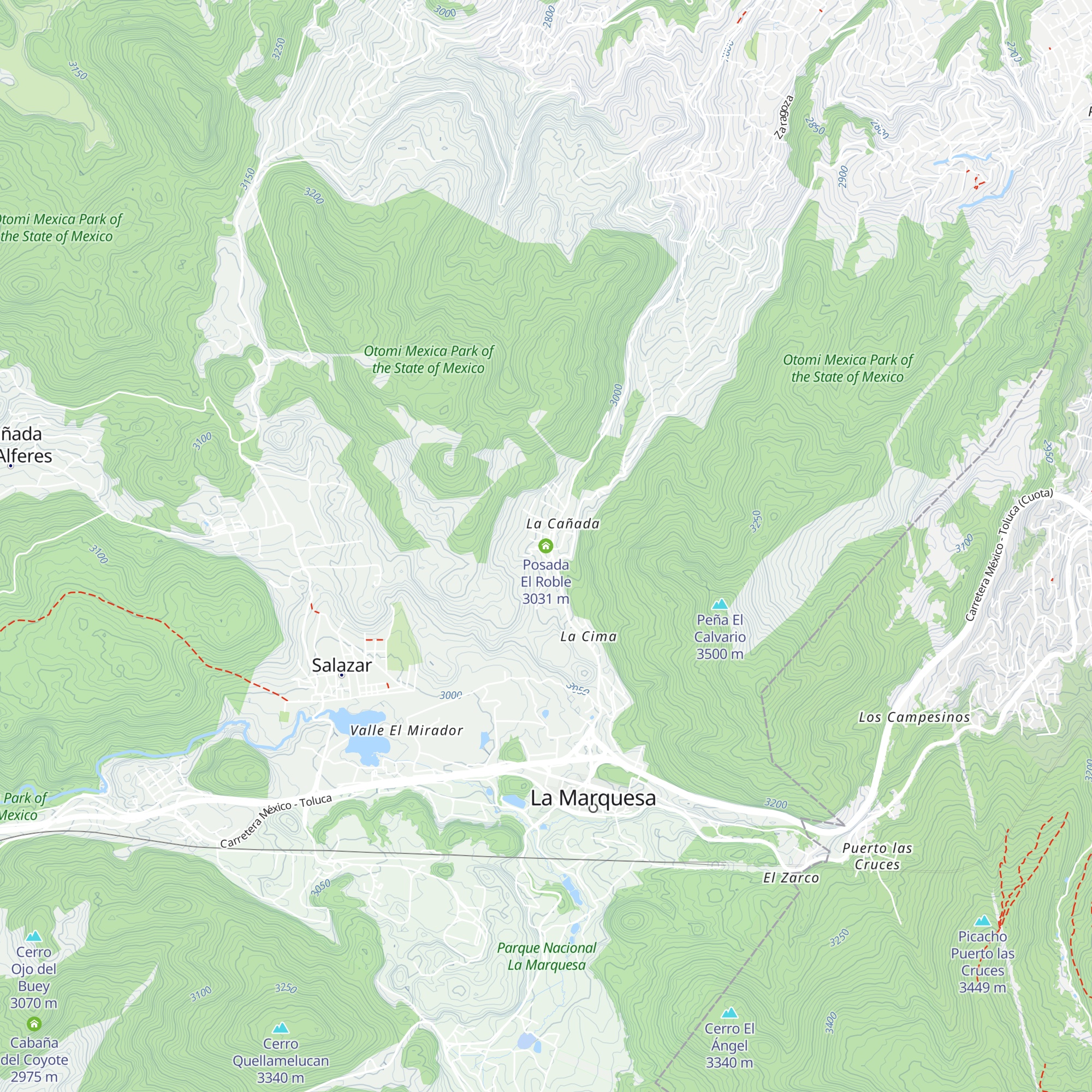 Posada El Roble map
