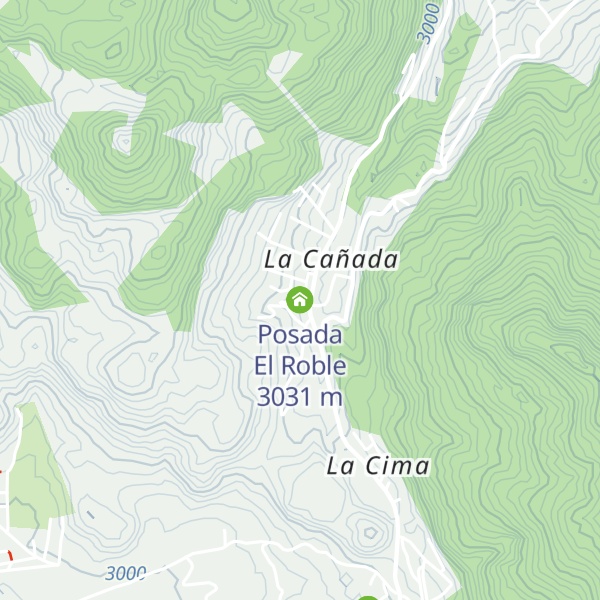 Map of Posada El Roble