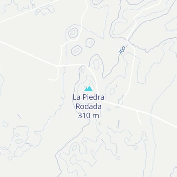 Map of La Piedra Rodada