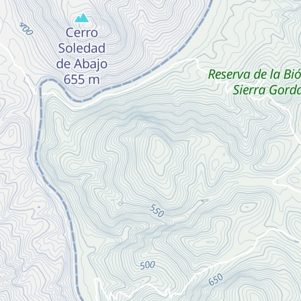 Map of Cerro Peñas Paradas