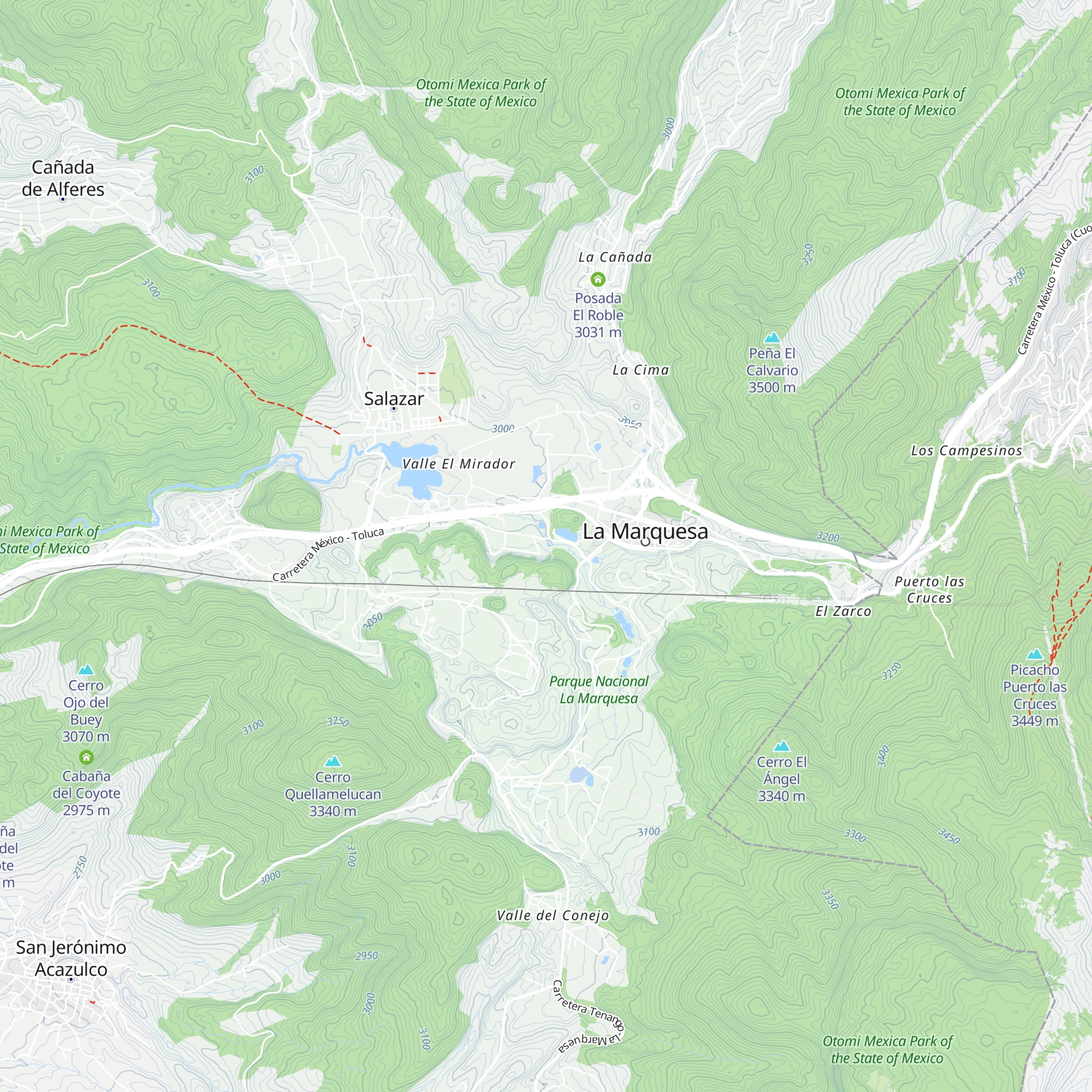 Cabaña El Lagito map