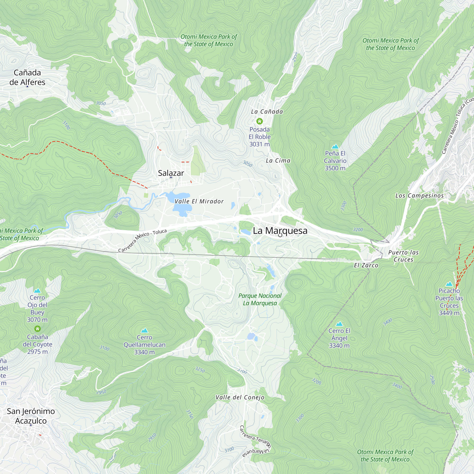 Cabaña El Lagito map