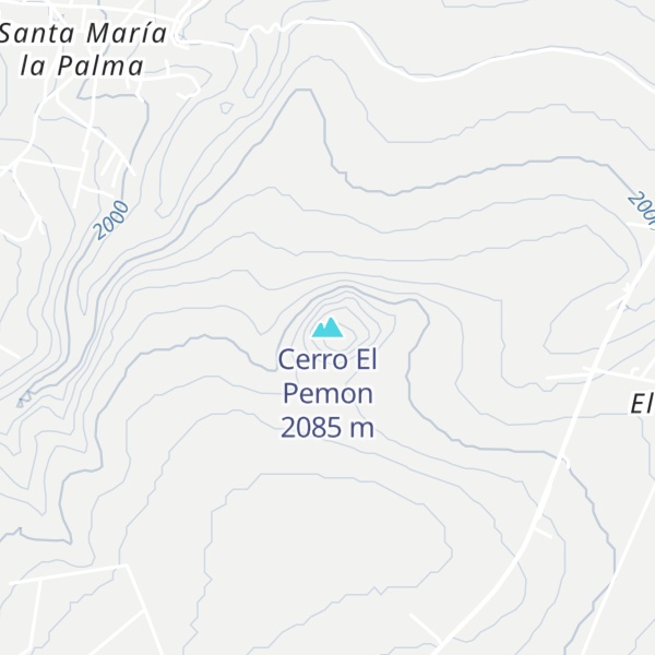 Map of Cerro El Pemon