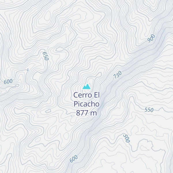 Map of Cerro El Picacho