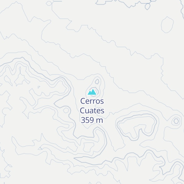 Map of Cerros Cuates