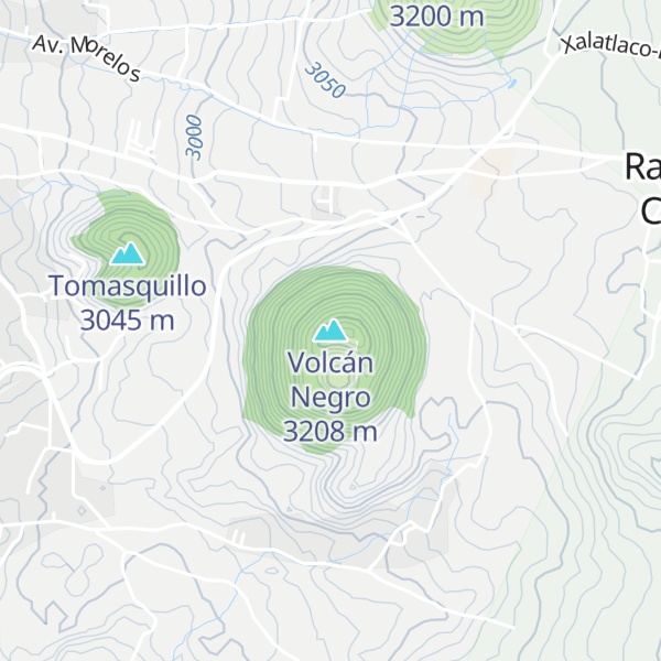 Map of Volcán Negro