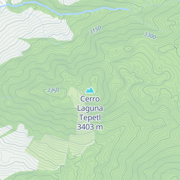 Map of Cerro Laguna Tepetl