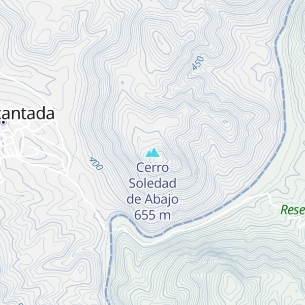Map of Cerro Soledad de Abajo
