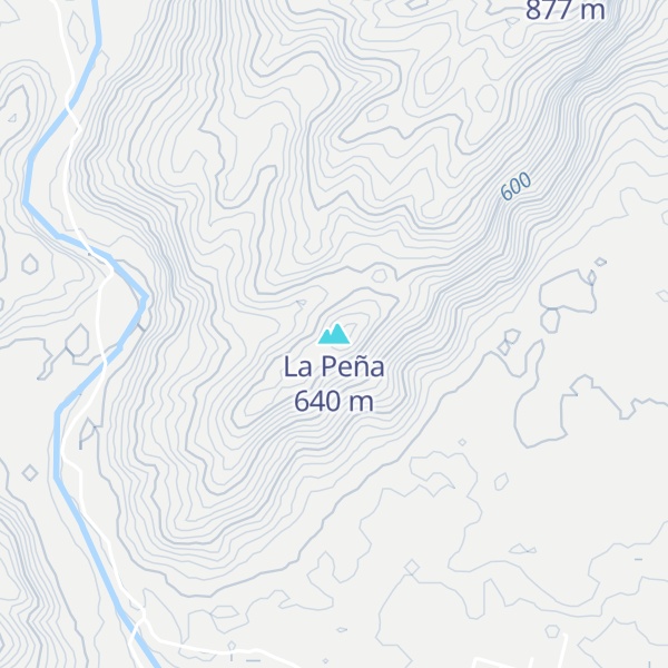 Map of La Peña