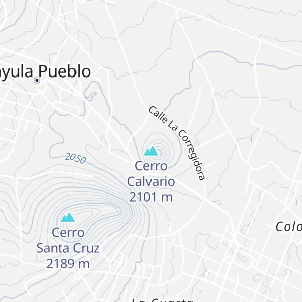 Map of Cerro Calvario
