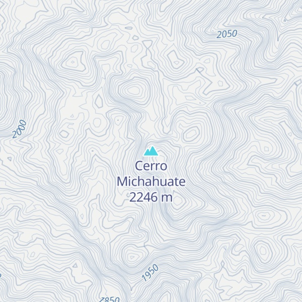 Map of Cerro Michahuate