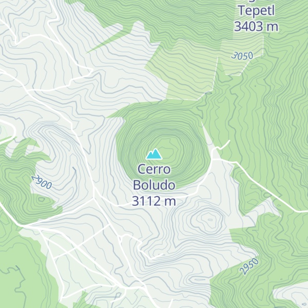 Map of Cerro Boludo