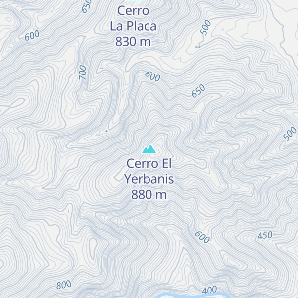 Map of Cerro El Yerbanis