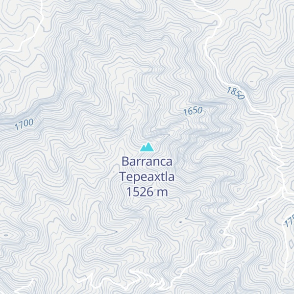 Map of Barranca Tepeaxtla