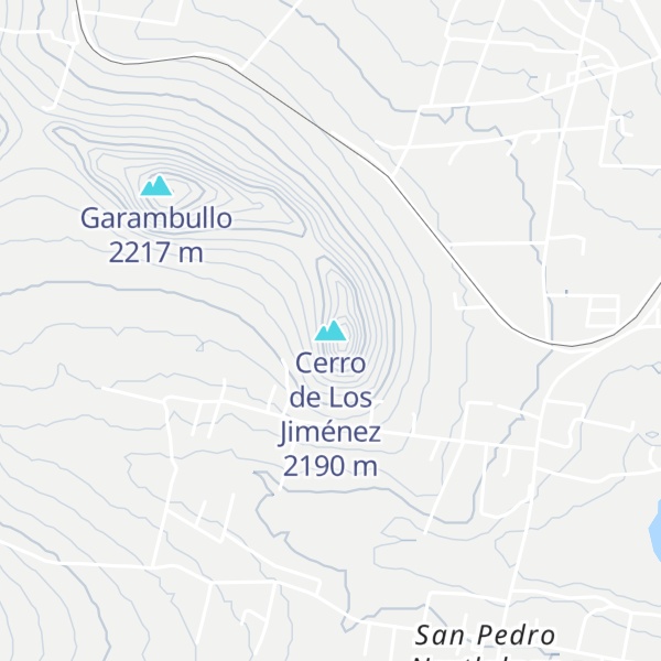 Map of Cerro de Los Jiménez