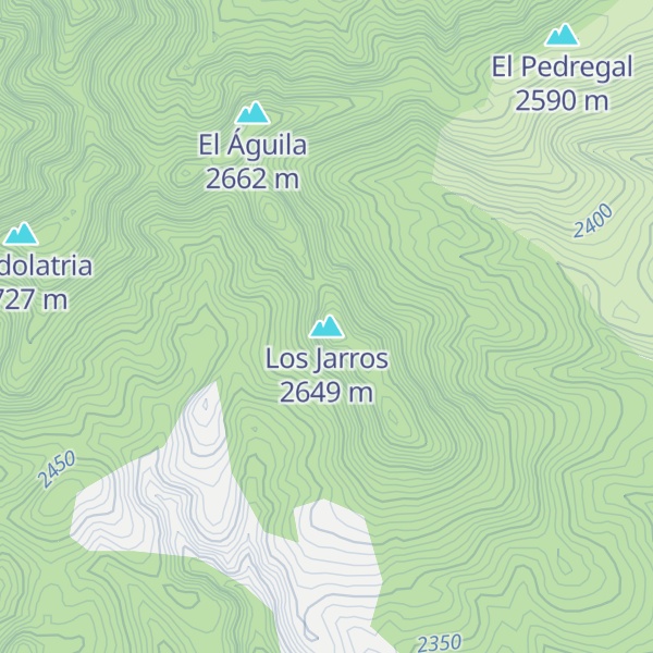Map of Los Jarros