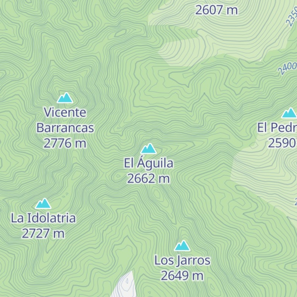 Map of El Águila