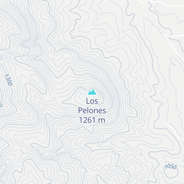 Map of Los Pelones