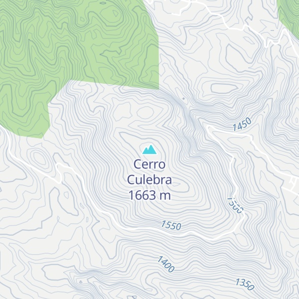 Map of Cerro Culebra