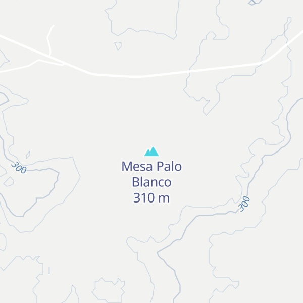 Map of Mesa Palo Blanco