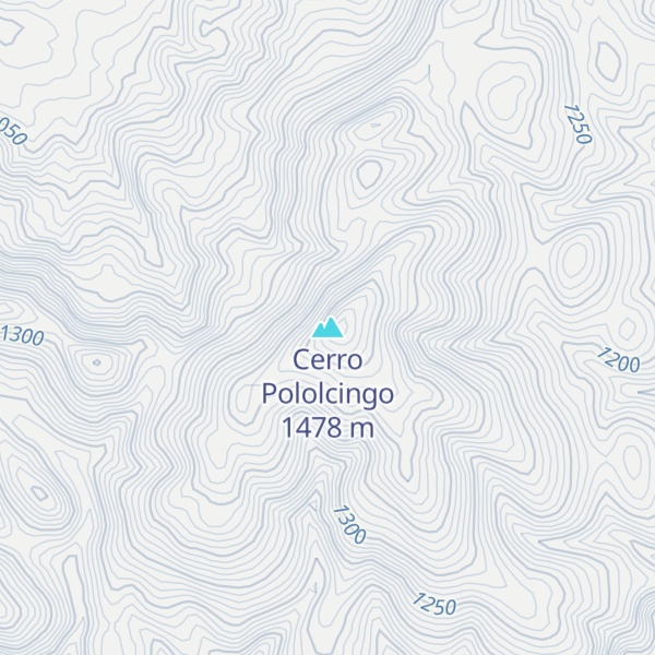 Map of Cerro Pololcingo