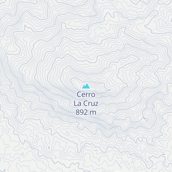 Map of Cerro La Cruz