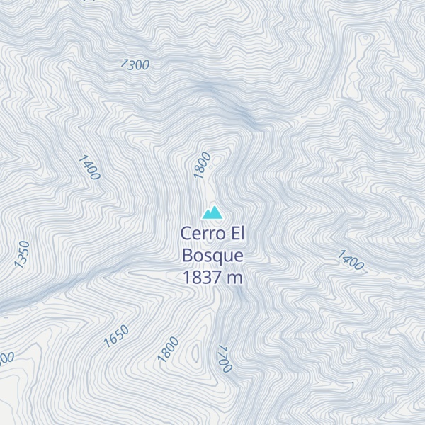 Map of Cerro El Bosque