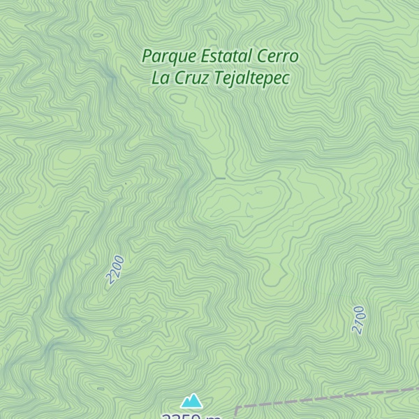 Map of Cerro La Cruz de Tejaltepec
