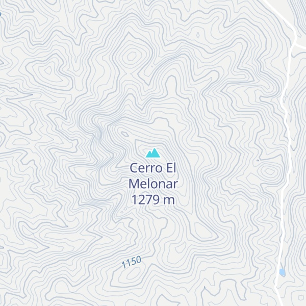Map of Cerro El Melonar