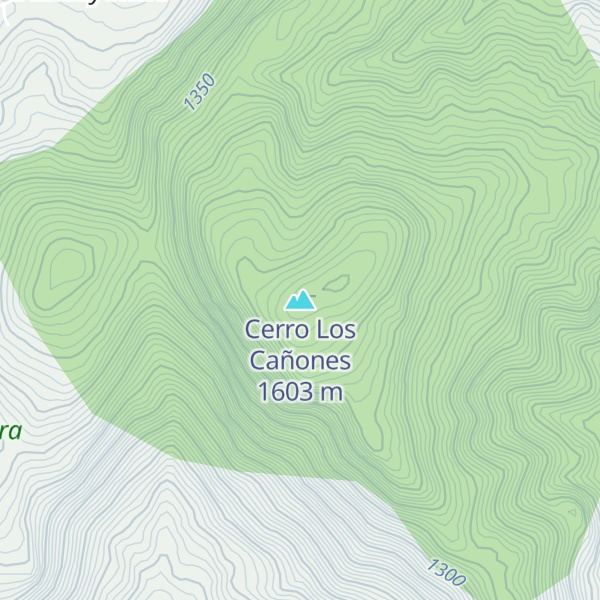 Map of Cerro Los Cañones