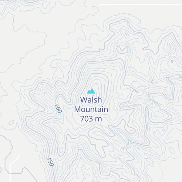 Map of Walsh Mountain