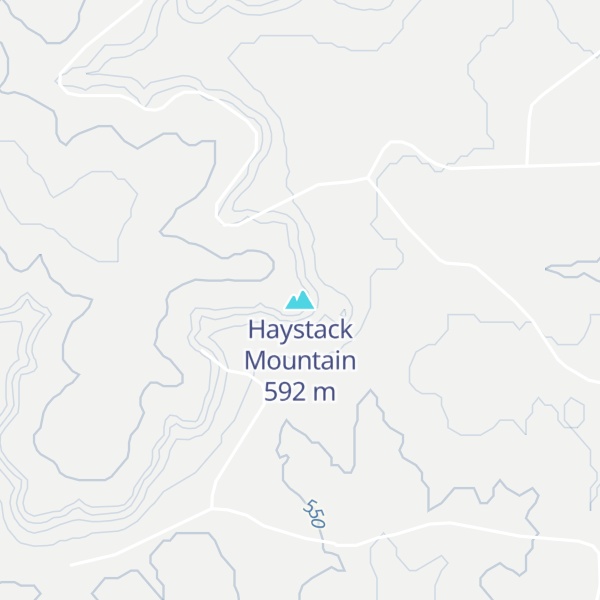 Map of Haystack Mountain