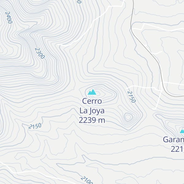Map of Cerro La Joya