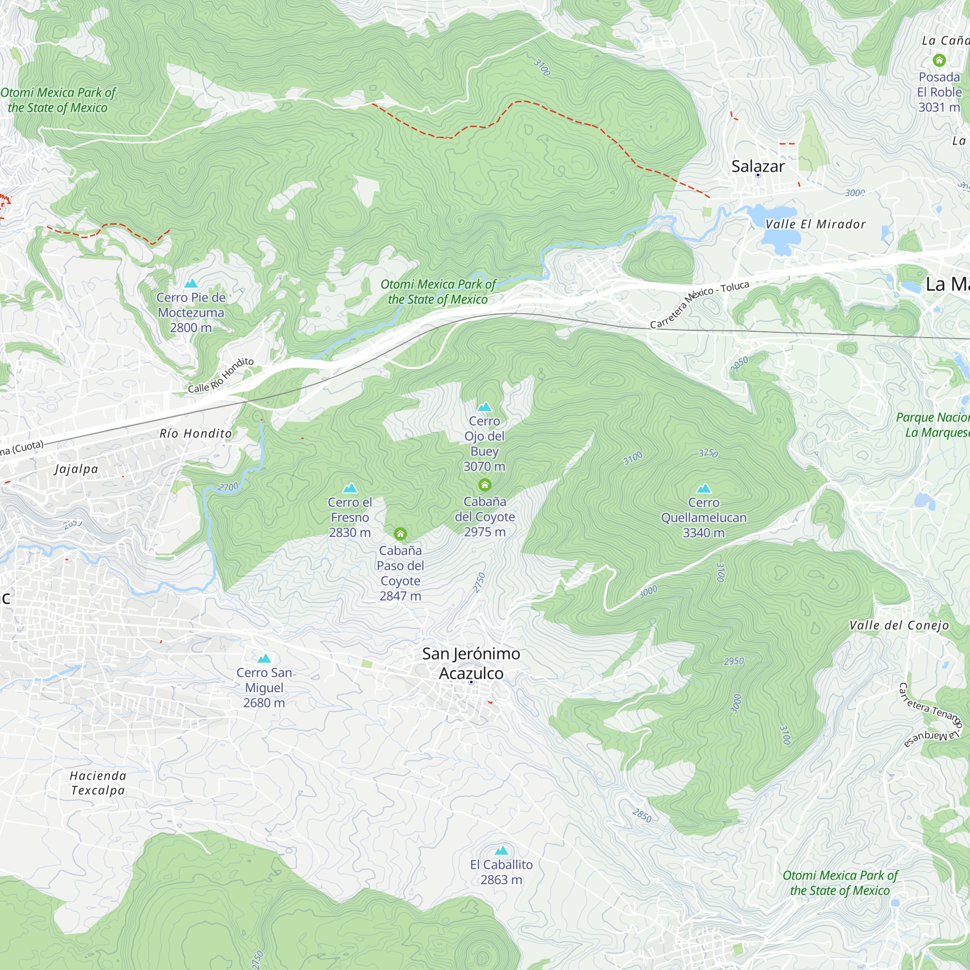 Cabaña del Coyote map