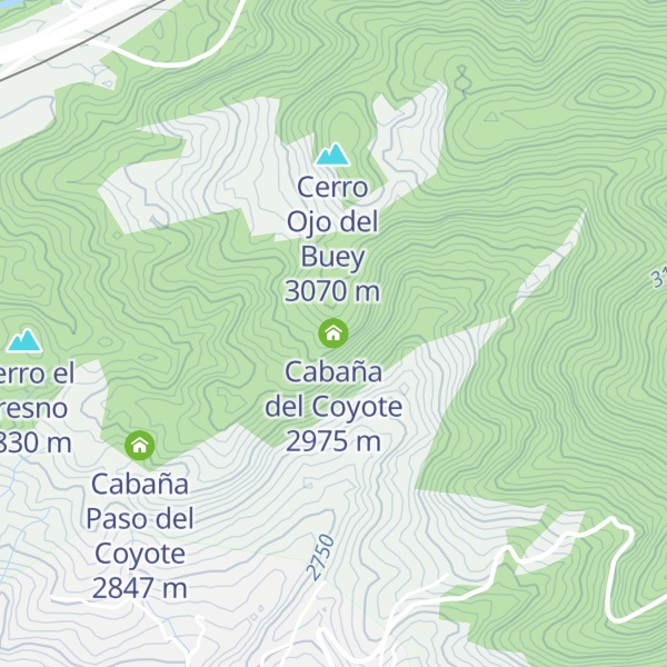 Map of Cabaña del Coyote