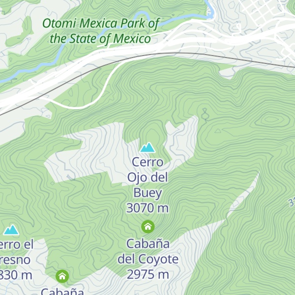 Map of Cerro Ojo del Buey
