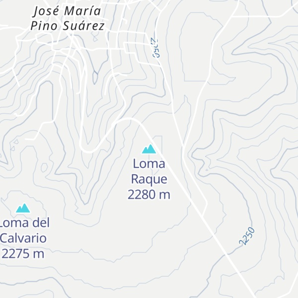 Map of Loma Raque