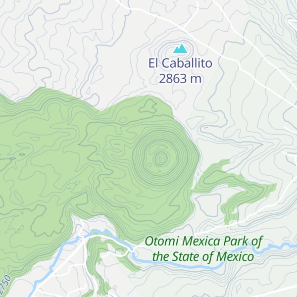Map of Tenoxtepec (El Molcajete)
